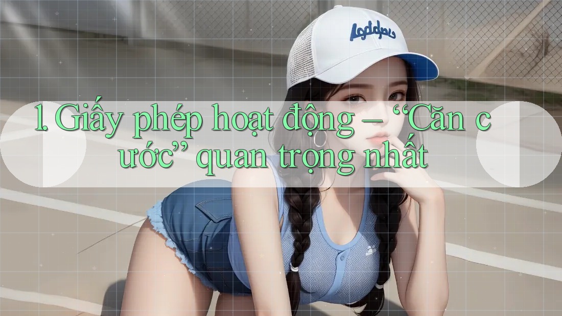 1. Giấy phép hoạt động – “Căn cước” quan trọng nhất