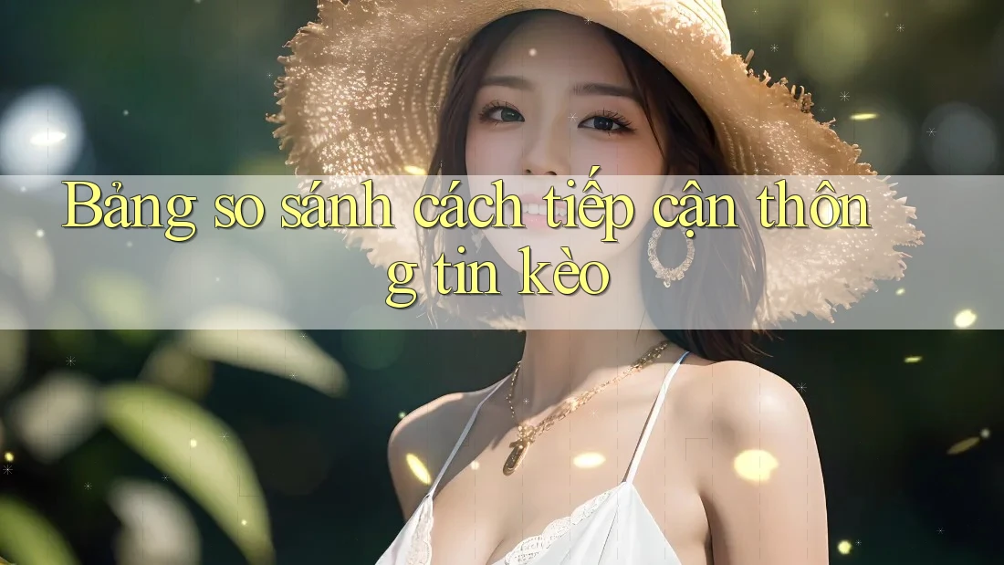 Bảng so sánh cách tiếp cận thông tin kèo Bảng so sánh cách tiếp cận thông tin kèo
