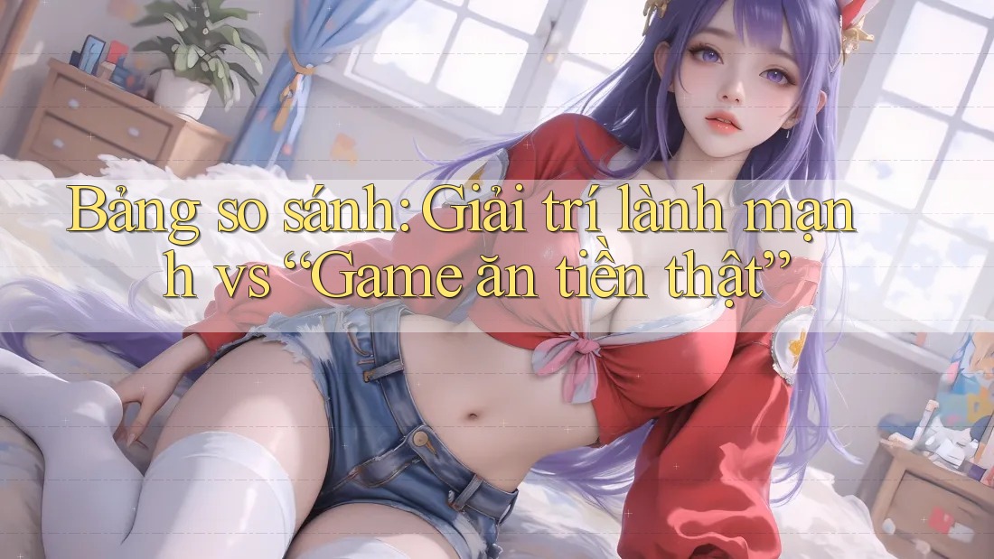 Bảng so sánh: Giải trí lành mạnh vs “Game ăn tiền thật”