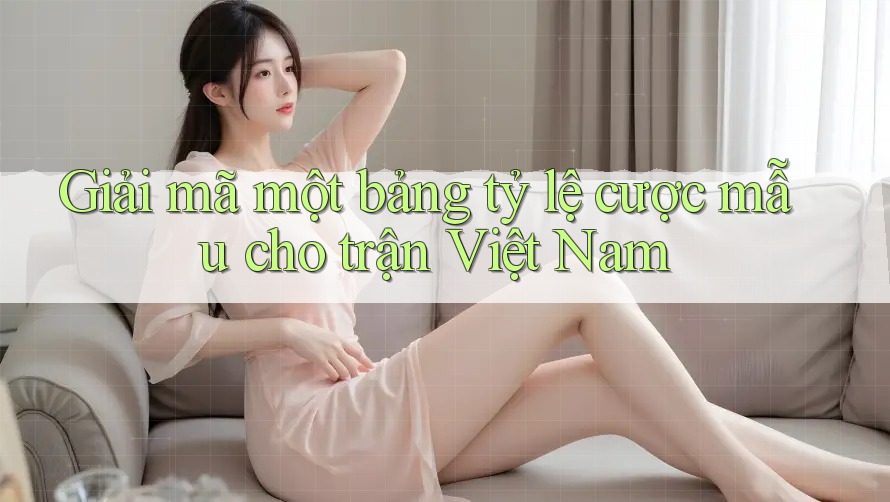 Giải mã một bảng tỷ lệ cược mẫu cho trận Việt Nam