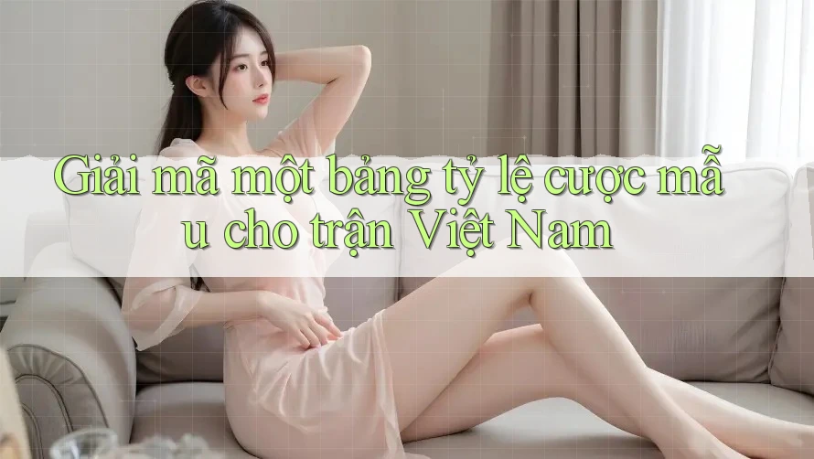 Giải mã một bảng tỷ lệ cược mẫu cho trận Việt Nam Giải mã một bảng tỷ lệ cược mẫu cho trận Việt Nam