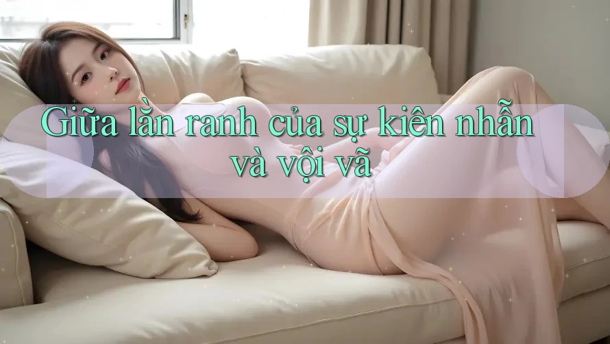 Giữa lằn ranh của sự kiên nhẫn và vội vã
