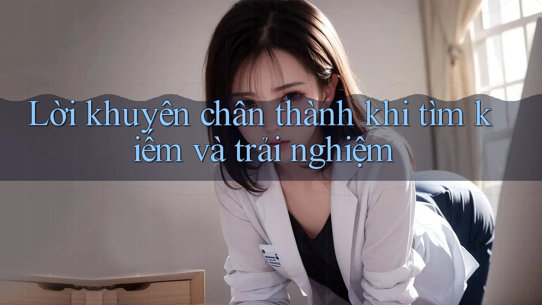Lời khuyên chân thành khi tìm kiếm và trải nghiệm