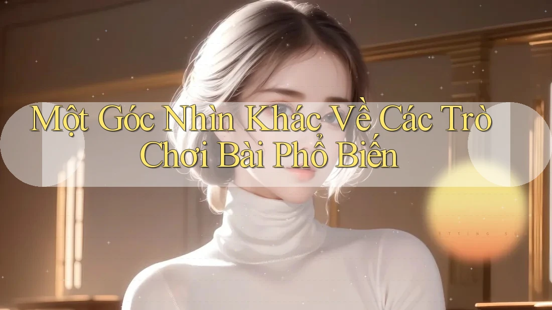 Một Góc Nhìn Khác Về Các Trò Chơi Bài Phổ Biến