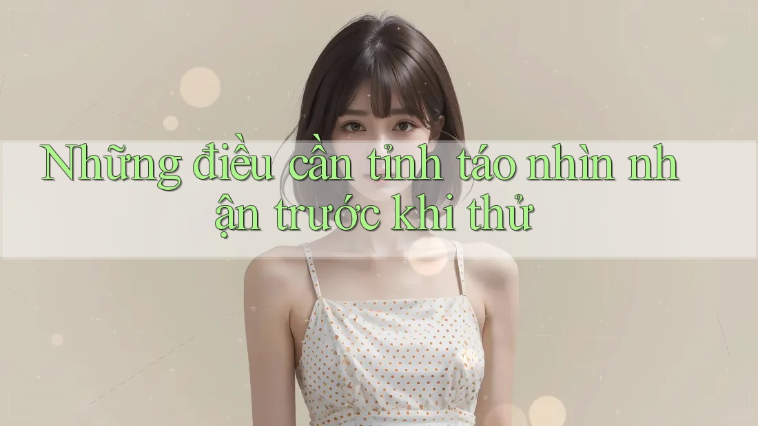 Những điều cần tỉnh táo nhìn nhận trước khi thử