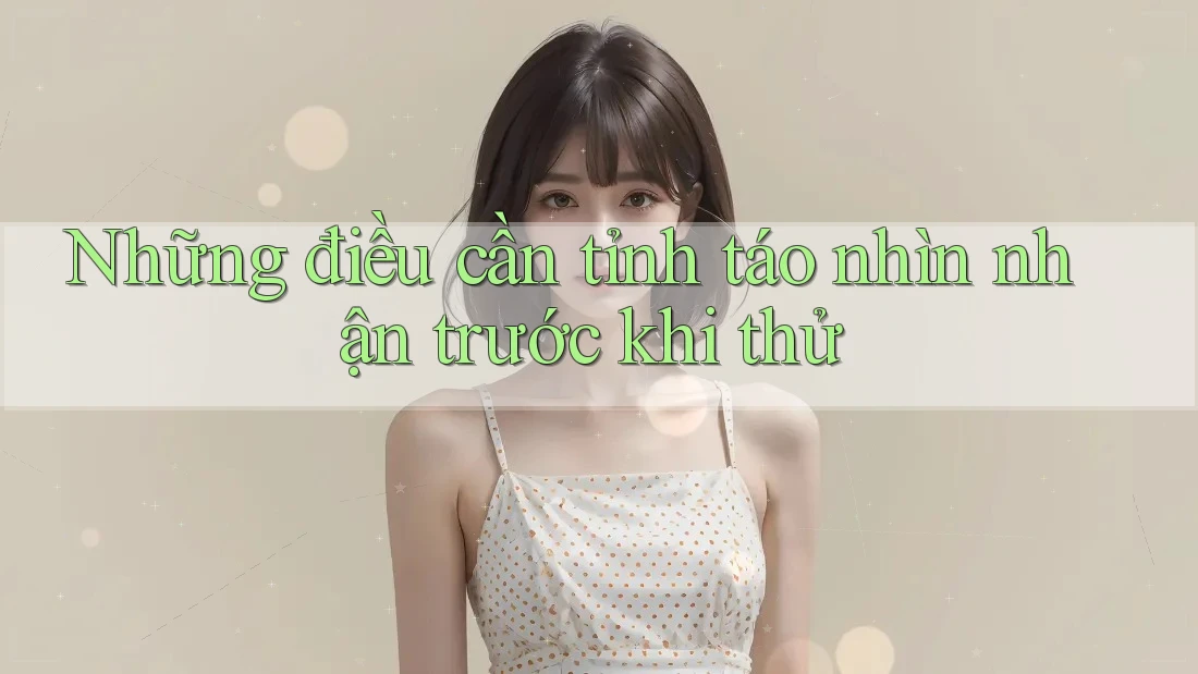 Những điều cần tỉnh táo nhìn nhận trước khi thử
