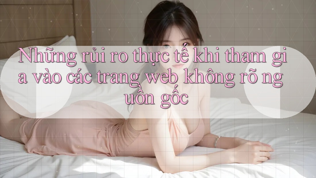 Những rủi ro thực tế khi tham gia vào các trang web không rõ nguồn gốc