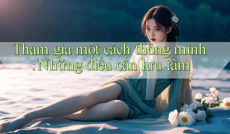 Tham gia một cách thông minh: Những điều cần lưu tâm
