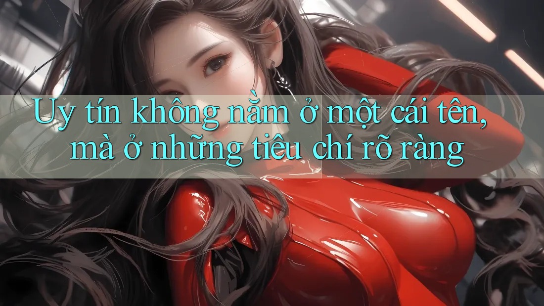 Uy tín không nằm ở một cái tên, mà ở những tiêu chí rõ ràng
