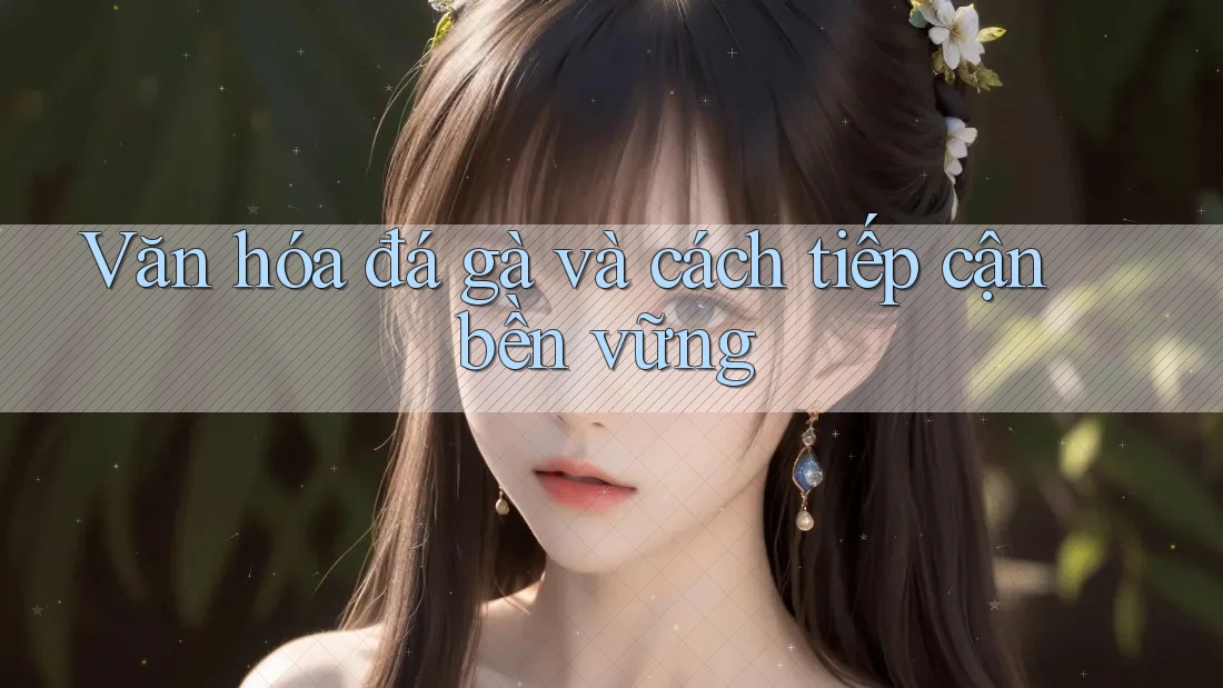 Văn hóa đá gà và cách tiếp cận bền vững