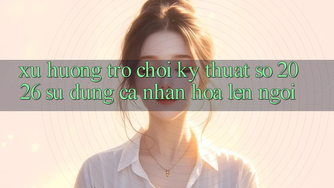 Xu Hướng Trò chơi Kỹ Thuật Số 2026: Sử dụng Cá Nhân Hóa Lên Ngôi Xu Hướng Trò chơi Kỹ Thuật Số 2026: Sử dụng Cá Nhân Hóa Lên Ngôi